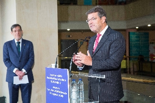 El ministro de Justicia, Rafael Catalá, durante su intervención